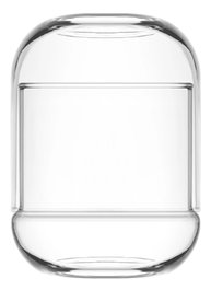 Hermia LV-DUOS1 Bol de galletas de vidrio transparente